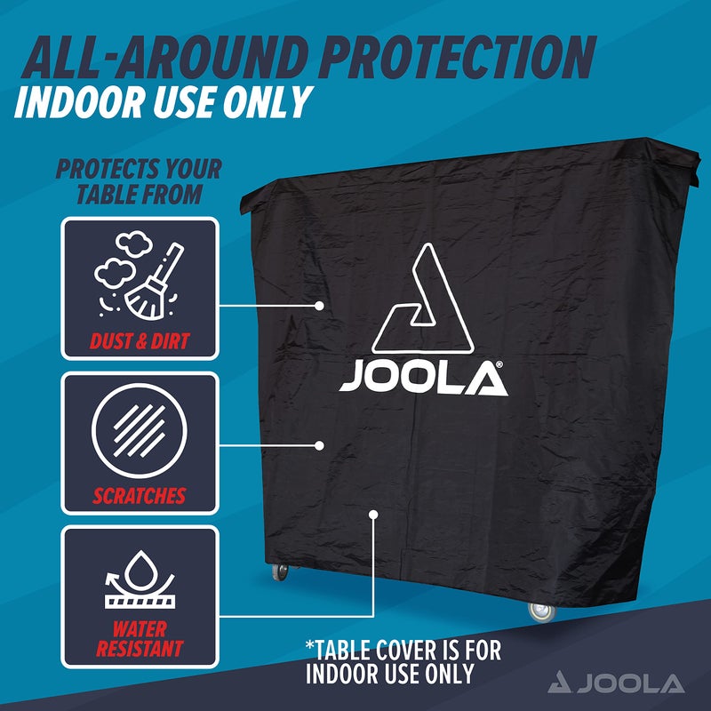 JOOLA غطاء طاولة تنس الطاولة الداخلية JOOLA يناسب الطاولات القابلة للطي والطاولات المسطحة مع الشبكات - غطاء تنس طاولة مقاوم للماء وسهل الرفع - وظيفة مزدوجة، يناسب الطاولات 9x5 في الوضع العمودي أو الأفقي - Image 2