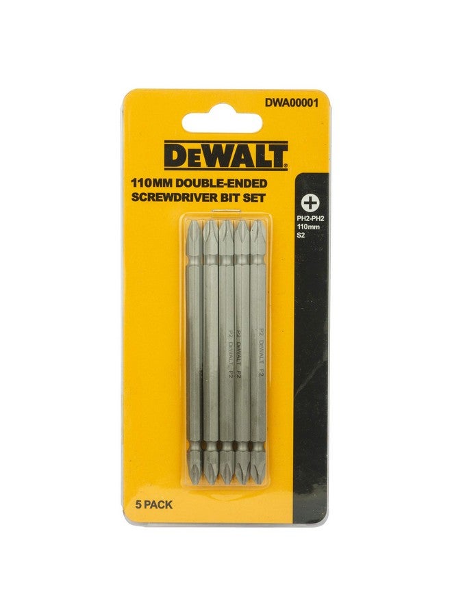 DEWALT DWA00001 Double Ended PH2 Screwdriver Bit Set 5 Pcs. (110 mm) - Image 1
