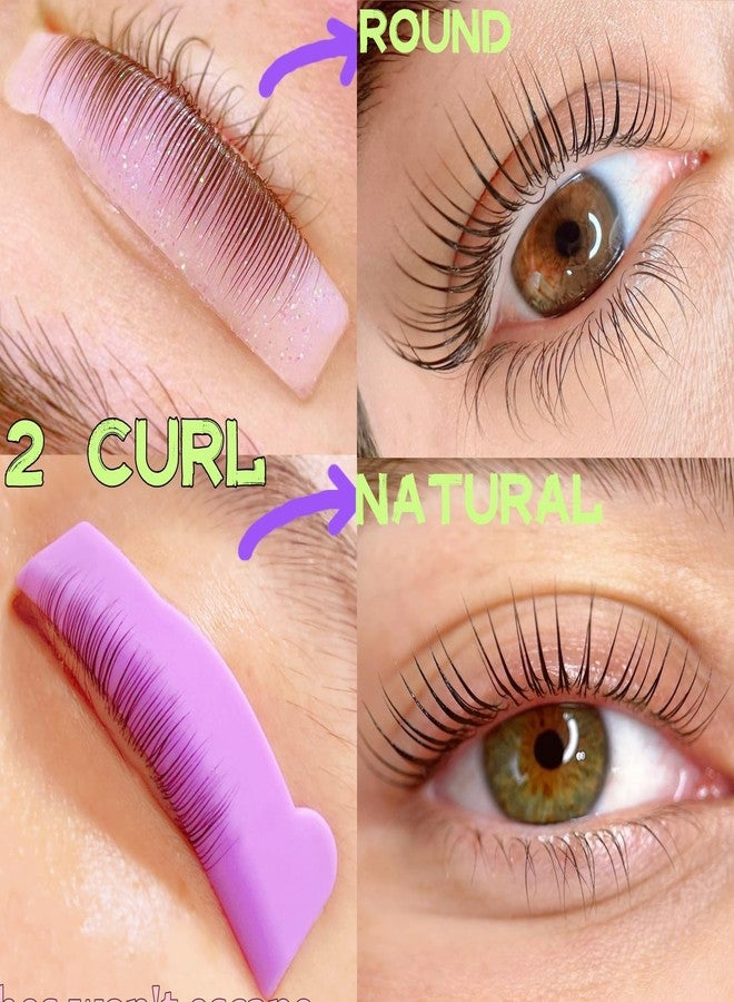 ICONSIAM Lash Lift Shields L Curl Matte Eyelash Lifting Pads Grab Lash Firmly 2 Curl Version Silicone Perming Roller For Lash Lift & Tint Cute Perm Rod Easier Lami Lash Lamination - Frosted Pad Light Shield - Image 4