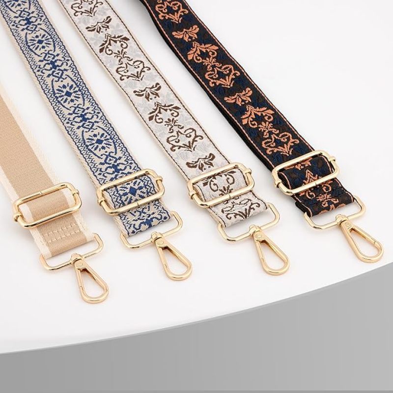 Adjustable Shoulder Strap 75-145cm Nylon Canvas Crossbody Replacement Strap - 3.8cm Wide Non-Slip Strap for Single Shoulder - Image 4