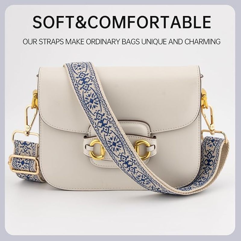 Adjustable Shoulder Strap 75-145cm Nylon Canvas Crossbody Replacement Strap - 3.8cm Wide Non-Slip Strap for Single Shoulder - Image 3