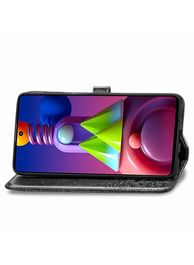 Zaboon Case For Galaxy M51 Mandala Flower Embossed Horizontal Flip Leather Case with Bracket / Card Slot / Wallet / Lanyard - Image 5