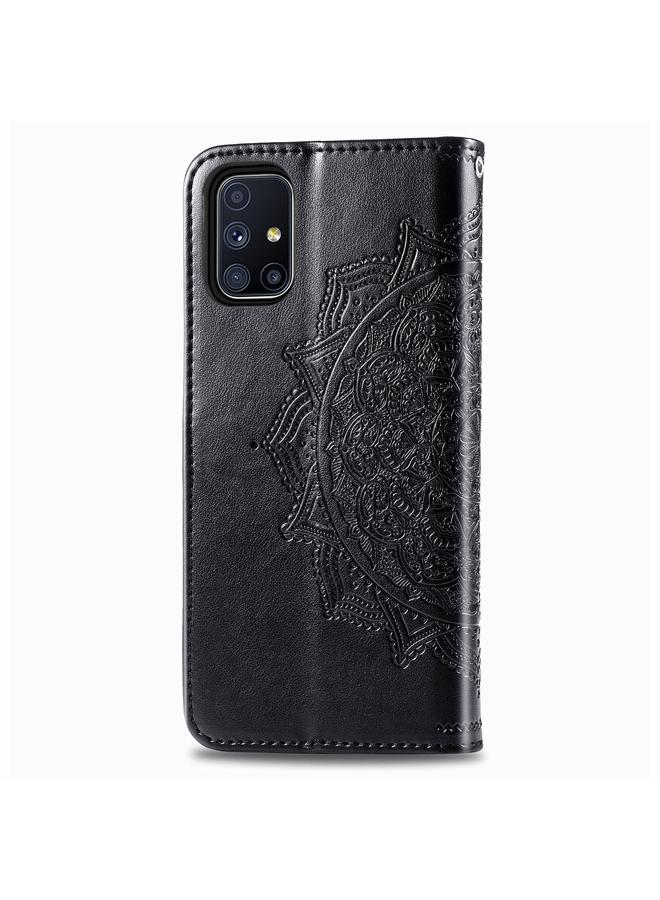 Zaboon Case For Galaxy M51 Mandala Flower Embossed Horizontal Flip Leather Case with Bracket / Card Slot / Wallet / Lanyard - Image 3