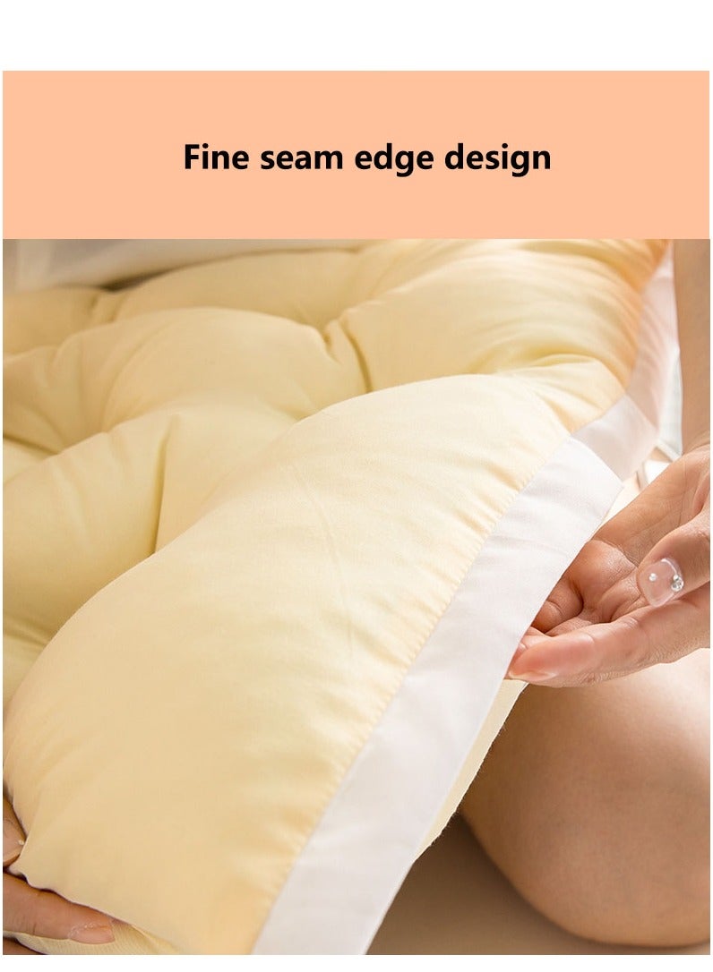 كابتن تيك Large Bolster Headboard Pillow Daybed Pillows Bed Rest Reading Pillow Bed Headboard Pillow Backrest Positioning Support Pillow with Velvet Washable Cover - Image 3
