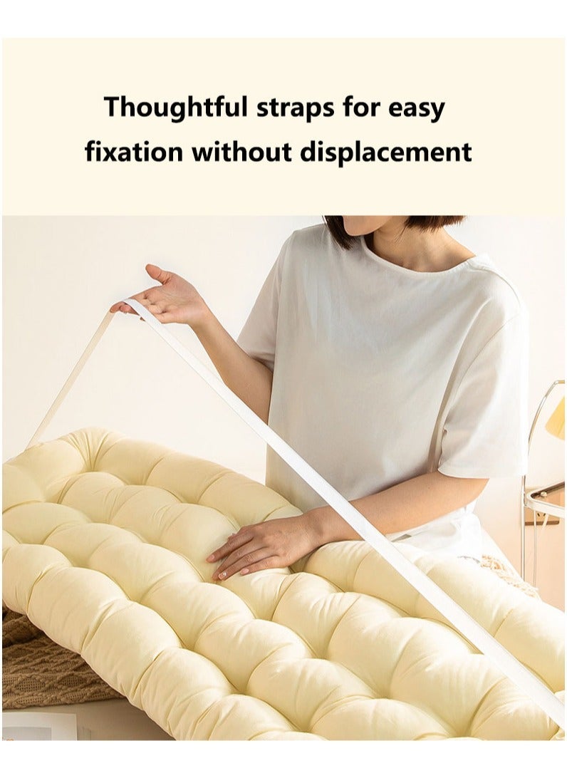 كابتن تيك Large Bolster Headboard Pillow Daybed Pillows Bed Rest Reading Pillow Bed Headboard Pillow Backrest Positioning Support Pillow with Velvet Washable Cover - Image 4