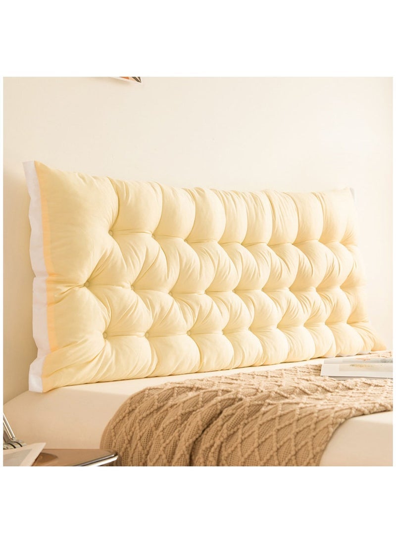 كابتن تيك Large Bolster Headboard Pillow Daybed Pillows Bed Rest Reading Pillow Bed Headboard Pillow Backrest Positioning Support Pillow with Velvet Washable Cover - Image 5
