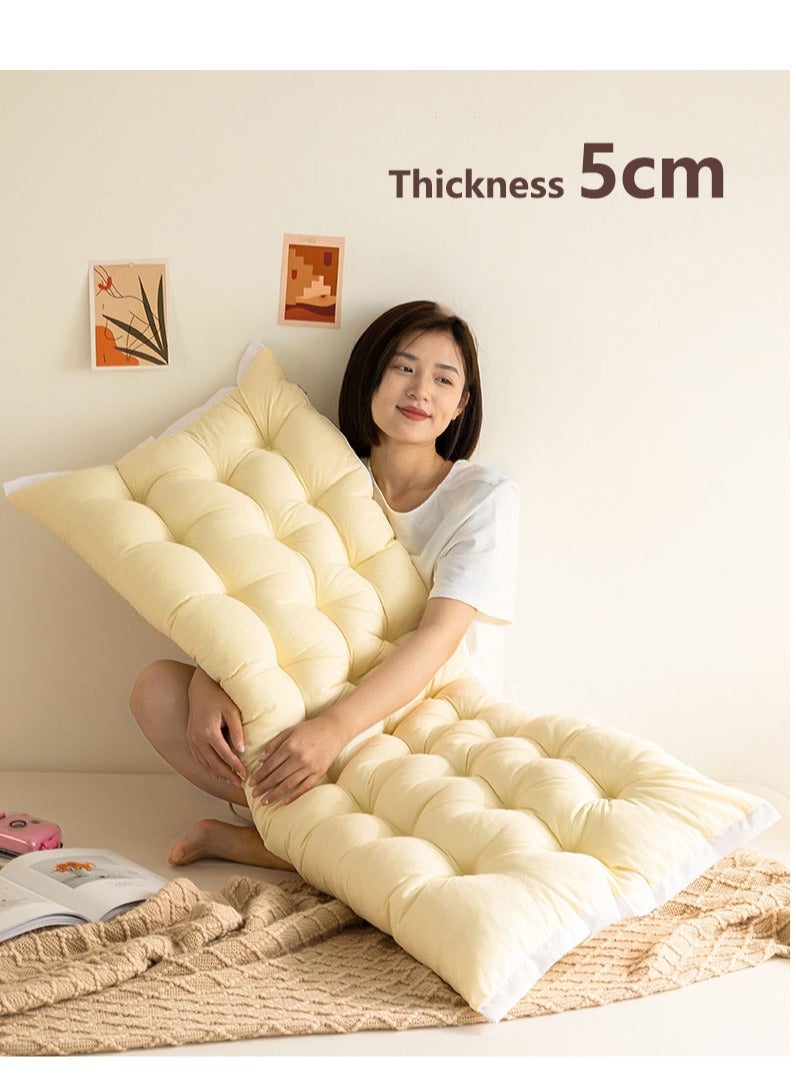 كابتن تيك Large Bolster Headboard Pillow Daybed Pillows Bed Rest Reading Pillow Bed Headboard Pillow Backrest Positioning Support Pillow with Velvet Washable Cover - Image 2