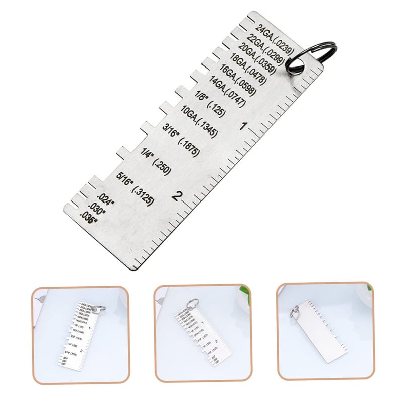 GANAZONO 3Pcs Welding Thickness Gauge with Numerals for Easy Reading Accurate Measuring Tool - Image 5