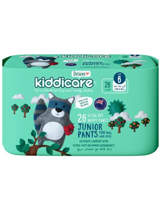 Kiddicare Deluxe Junior Diaper Pants Size 6 26 Sheets - Image 1
