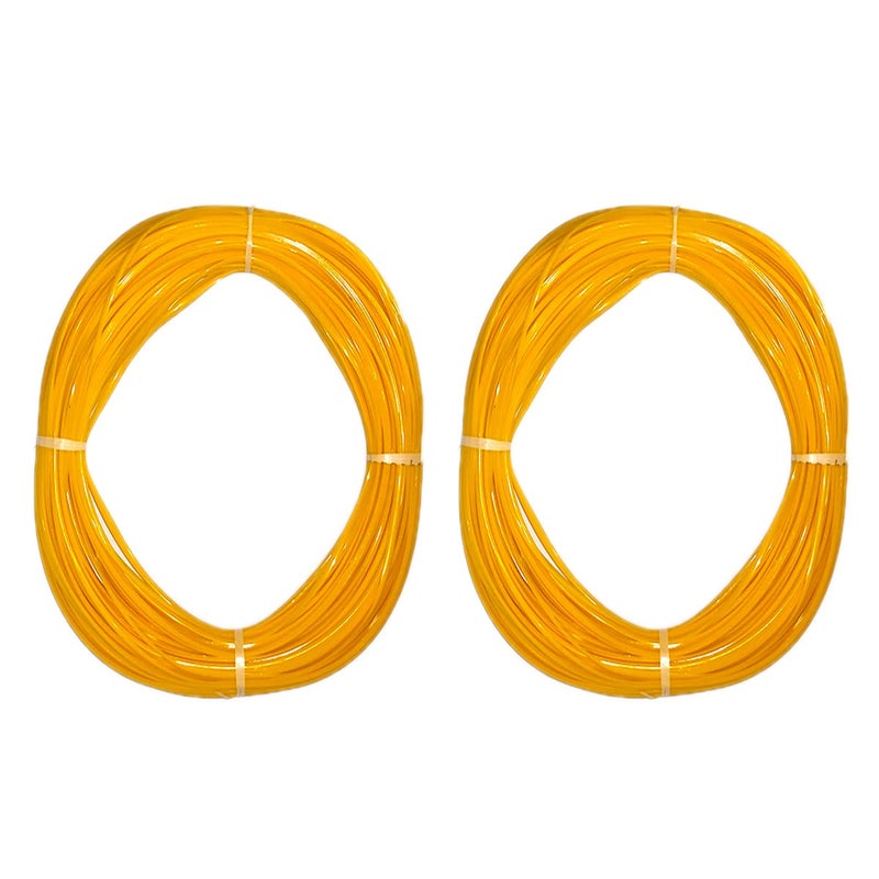 Alpha Plastic Wire Roll for Basket makingWire KoodaiTokriMulti Purpose Craft Work Pack of 2 YellowYellow - Image 1
