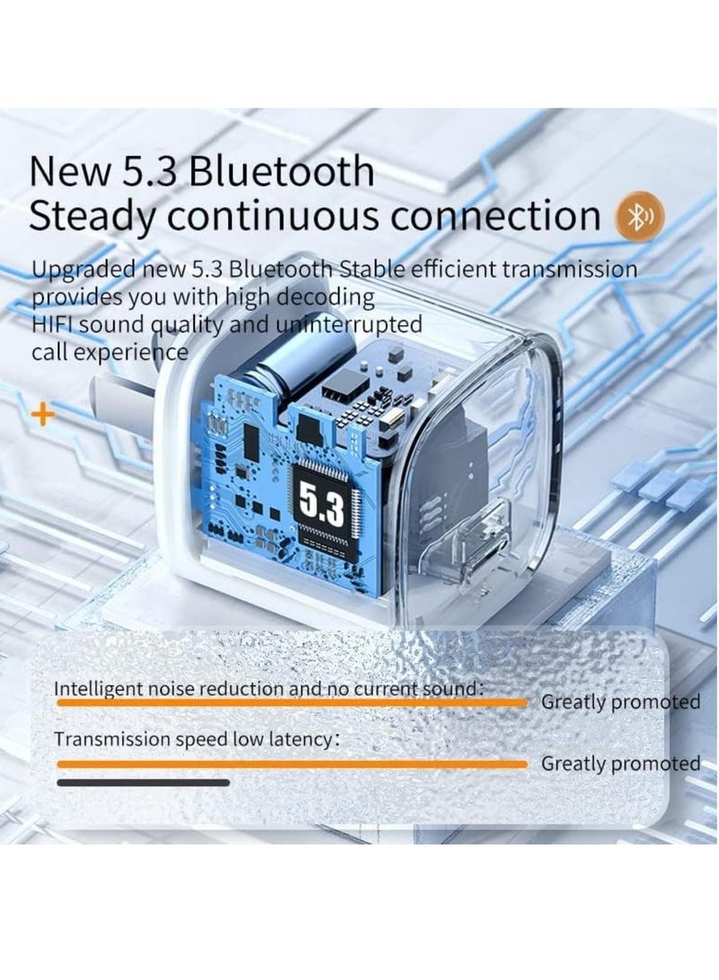 Captaintech Open Ear Clip Headphones, Clip On Earbuds Wireless Open Ear Headphones, Bluetooth 5.3, 80 Hours Playtime with Charging Case, Headphones with Mic Waterproof Sport Earbuds for Running (Black) - Image 2