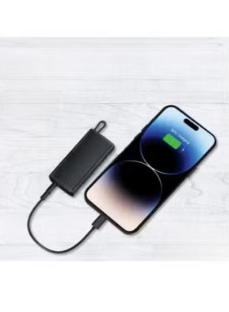 ريبنيو Mini Power Bank 5000mAh – Ultra-Compact Portable Charger with Built-in Charging Cable, Fast USB Output, Lightweight Pocket Battery Pack for iPhone, Android & More - Image 4