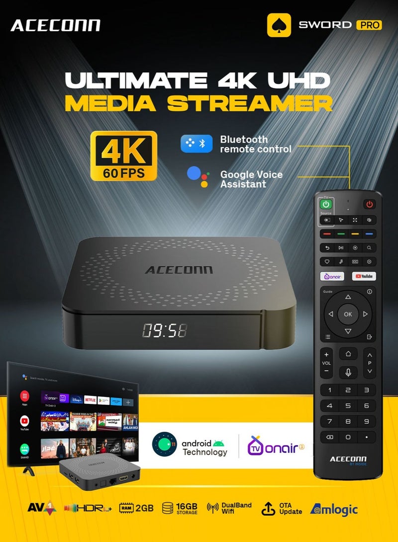 ACECONN Sword Pro 4K Android Receiver - Image 2
