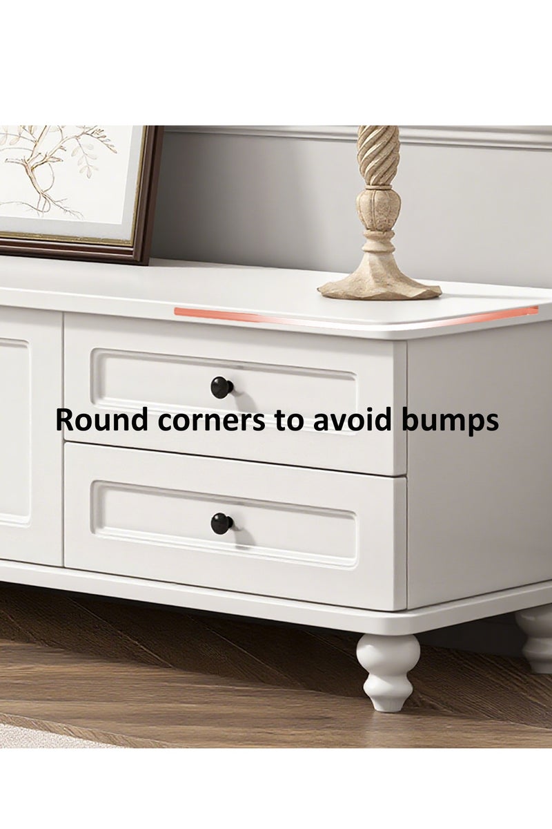 YY-ريشير تلفزيون حديث مجلس الوزراء الجدول التلفزيوني، على الطراز الأمريكي تقف التلفزيون القديم مع درجات التخزين والرفوف المفتوحة لغرفة المعيشة المنزلية، الخشبية مزيج من خزانة التخزين - Image 5