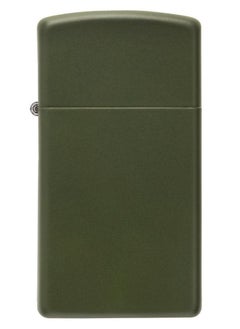 Zippo Slim Green Matte Windproof Lighter  - Image 2