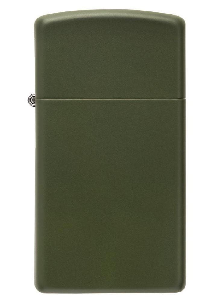 Zippo Slim Green Matte Windproof Lighter  - Image 2