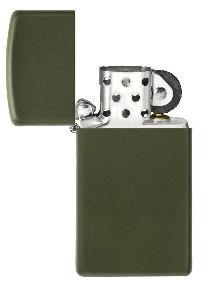 Zippo Slim Green Matte Windproof Lighter  - Image 4