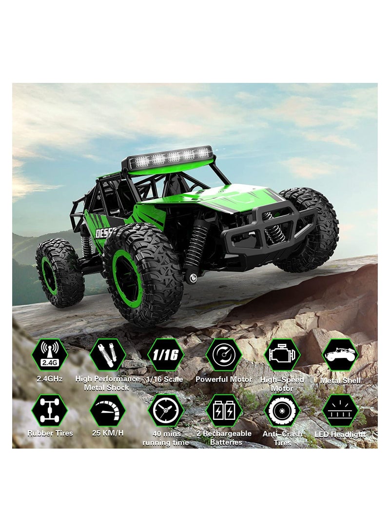 Y&D Remote Control Car, SYOSI 1/16 Scale Off-Road RC Car Monster Truck High Speed Racing All Terrain Vehicle Toy Gift for Kids or Adults, Boys Girls - Image 1