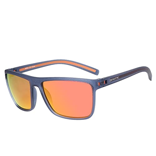 ZENOTTIC Polarized Sunglasses for Men Lightweight TR90 Frame UV400 Protection Square Sun Glasses - Image 1