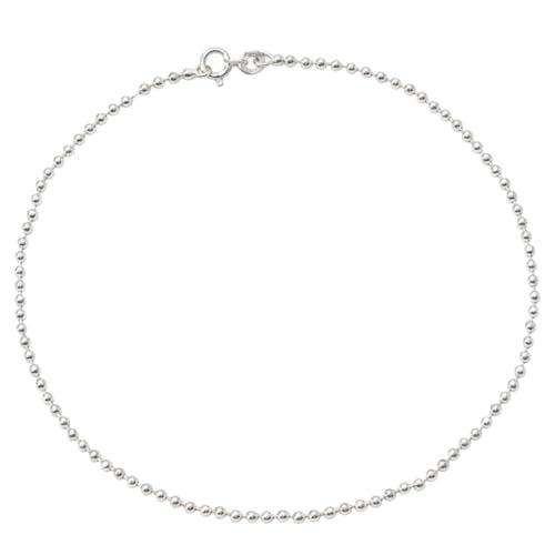 Parnika (Formerly MJ Trendy Flexible Silver Payal (Anklets) in Pure 92.5 Sterling Silver for Girls/Women | Gift for Women and Girls | With Certificate of Authenticity | (Small Ball - 1 Pc) - Image 1