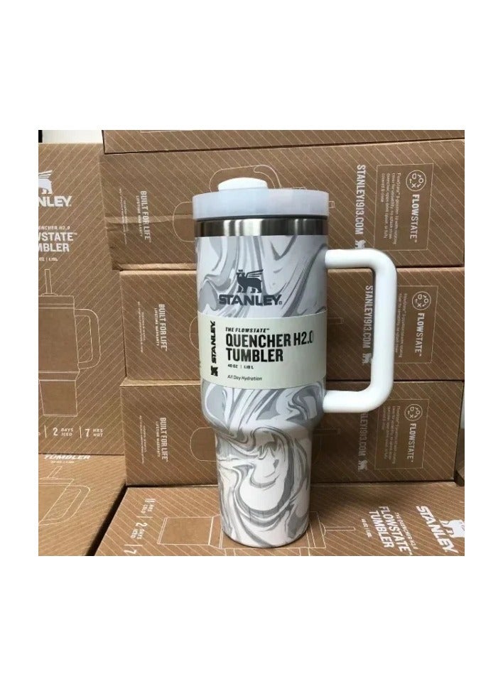 Stanley Quencher Stainless Steel Vacuum Insulated Tumbler with Lid and Straw for Water, Iced Tea or Coffee, Smoothie and More, 40 oz - Image 2