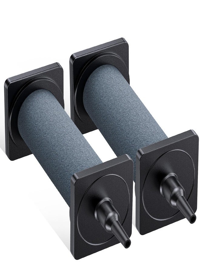 باوفلي حجر تهوية لحوض السمك من باوفلاي، مناسب لمضخة الهواء، مقاس 3 بوصات، أداة تهوية أسطوانية لإطلاق الفقاعات، موزع أكسجين لأحواض السمك والدلاء والبرك الصغيرة وأنظمة الزراعة المائية العميقة (DWC)، عبوة من قطعتين - Image 1