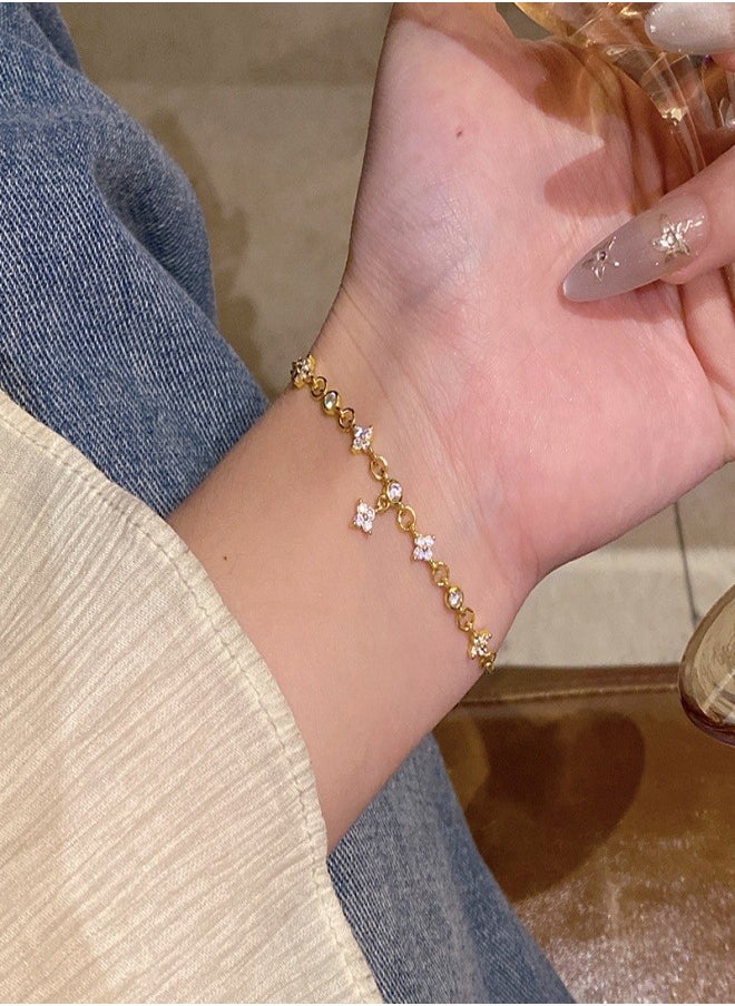 Generic Bracelets for Ladies，Gold Delicate Women's Bracelet Suitable Gifts for Women Jewelry Adjustable Bracelet  - Image 2
