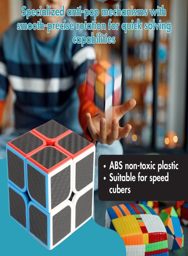 aCADZO 2x2 Carbon Stickers Twist Magical Cube Intelligence for Kids Educational Toys Brain Games - Image 2