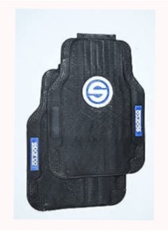 Custom Front and Rear Car Pedal Set Full Coverage Waterproof Anti-Slip Black For SPARCO 5 Pieces
