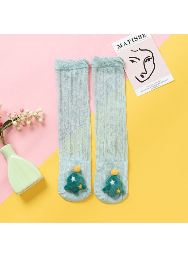Baby Stockings Spring And Summer Mesh Thin Breathable Anti-mosquito Socks Baby Over-the-knee Socks That Do Not Tighten The Legs For Infants And Toddlers