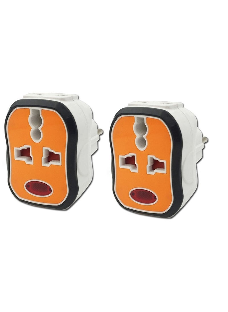 Triple plug + subscriber 2 orange outlet number 2