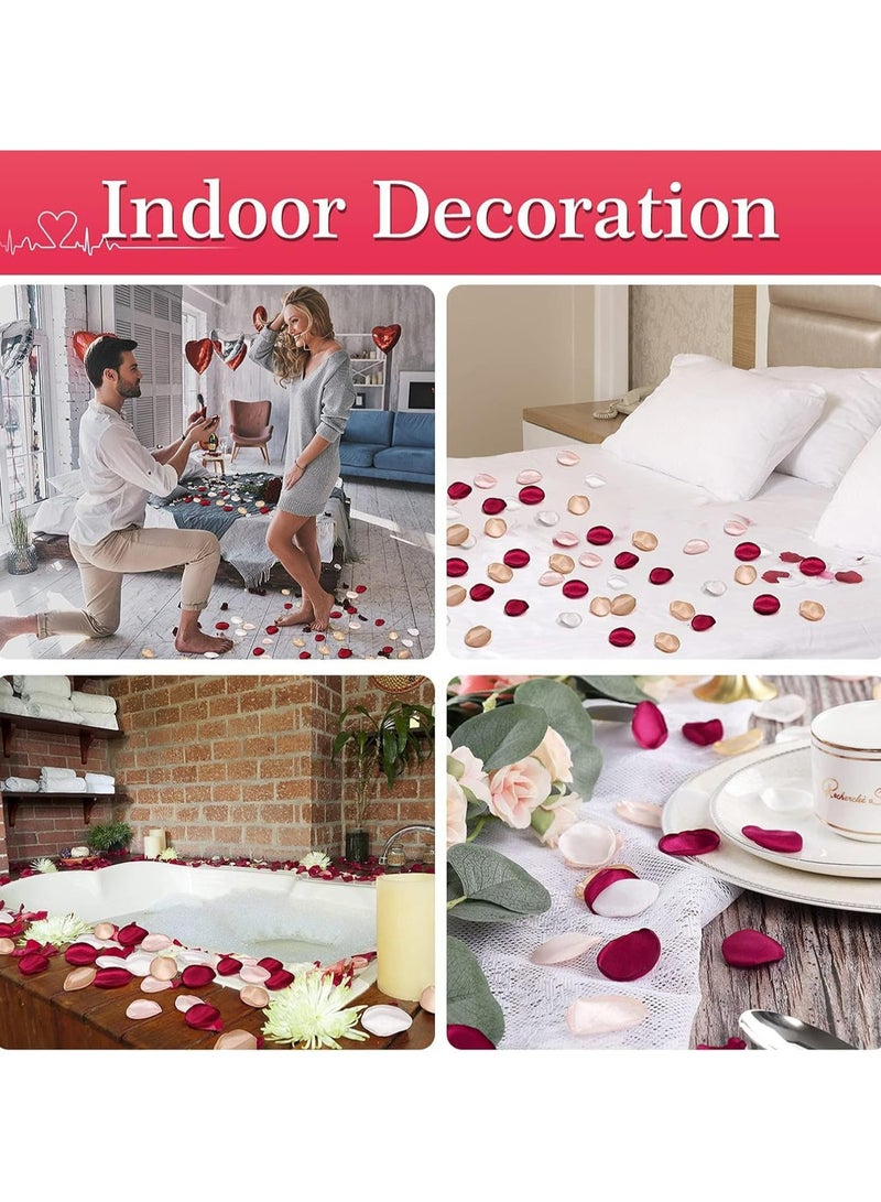 Oasisgalore 200 Pcs Silk Rose Petals, Coral Blush - Wedding & Bridal Shower Decor - Image 3