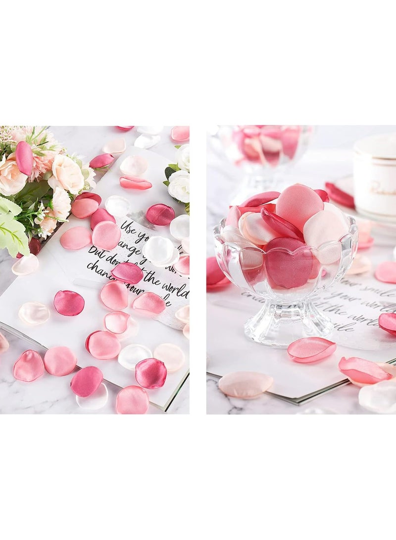 Oasisgalore 200 Pcs Silk Rose Petals, Coral Blush - Wedding & Bridal Shower Decor - Image 4