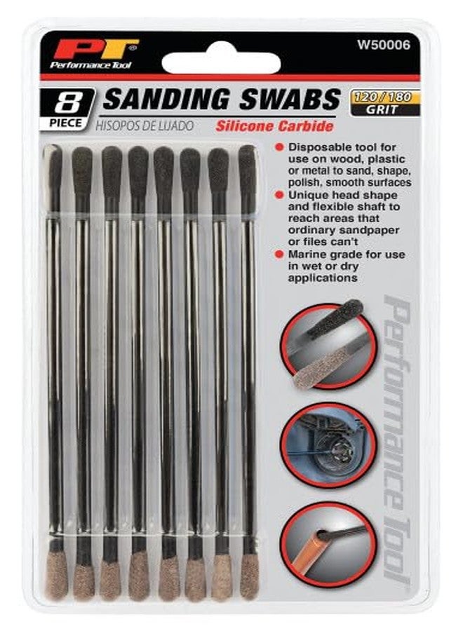 Performance Tool W50006 8Pc Sanding Swabs - 2 Sided - Image 4