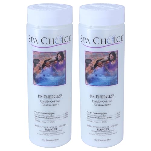 SpaChoice 2-Pounds 2-Pack Premium Re-Energize Spa Shock, Hot Tub Shock, Made in USA - Image 1