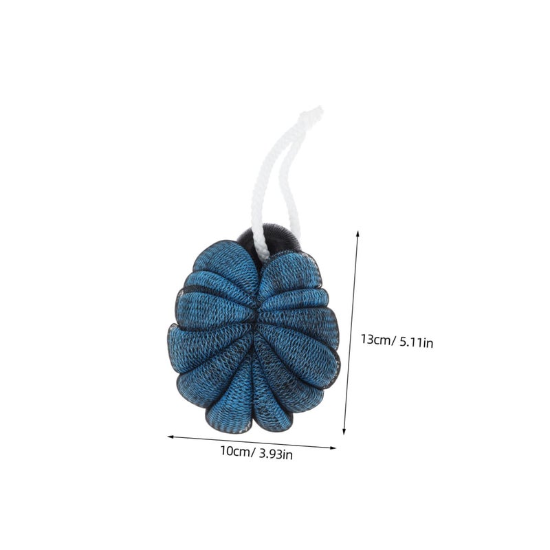 Dual Color Turtle Shaped Bath Scrubber 4 Pack Soft Exfoliating Shower Mesh Sponges - Image 3