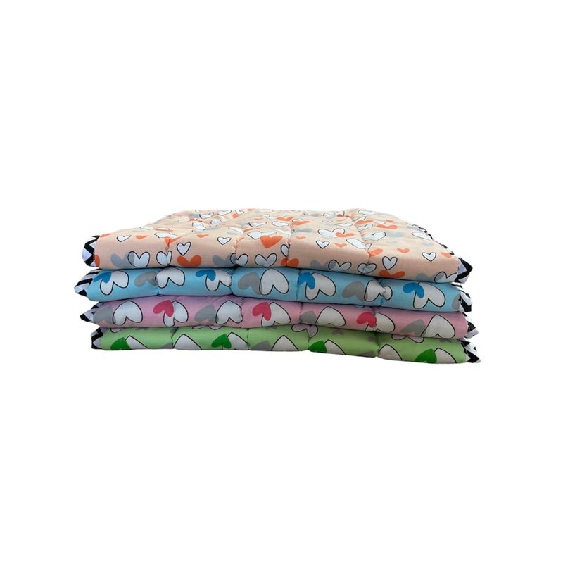 Fabrify 100 Cotton Newborn Baby Godadi Baby Bed Mattress Rilka Bedsheet 06 Months Multi Color70x50 CM Sky Blue - Image 4