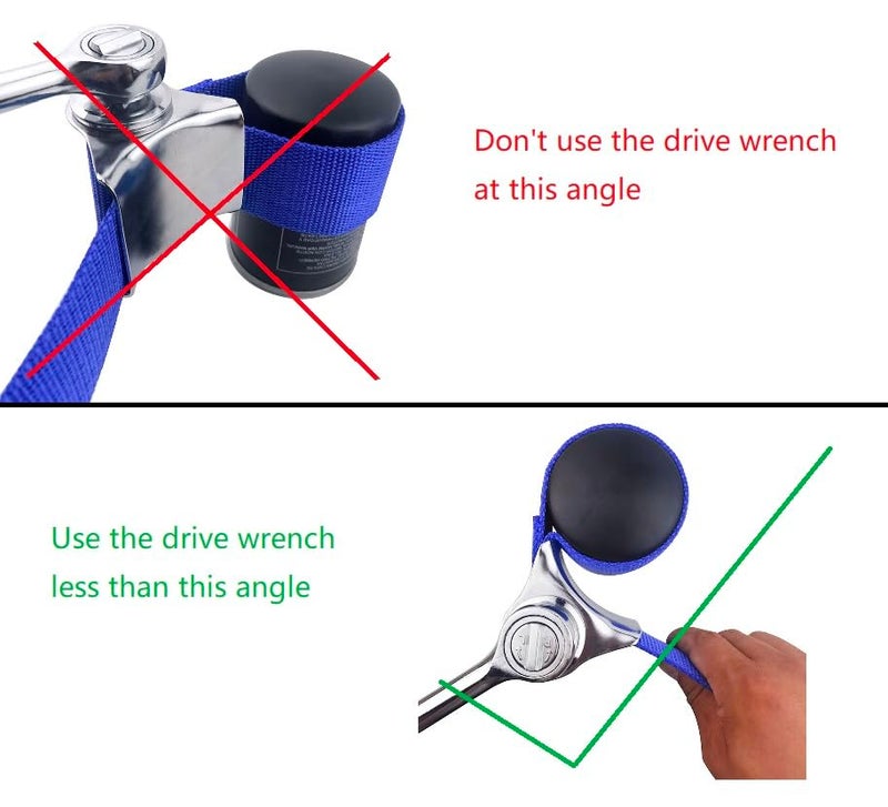Shonee Strap Wrench for Oil Filters, Adjustable Wrench for up to 150mm, Removal Tool for Engine Filters, Conduit and Fittings - Image 3