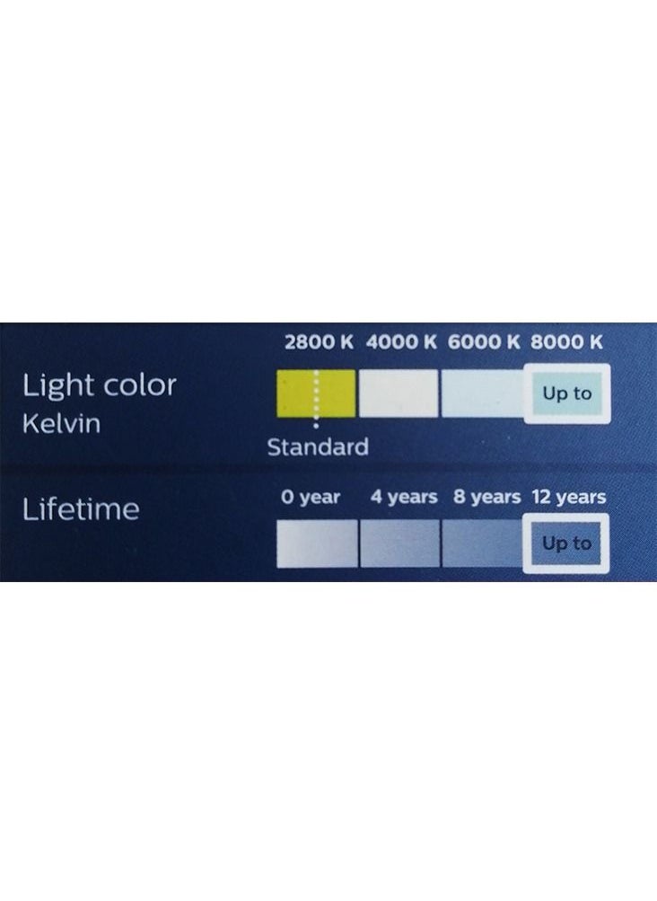 Philips - 127998000KX2 X-tremeVision LED W5W T10 8000K CeraLight, Set of 2 - Image 1