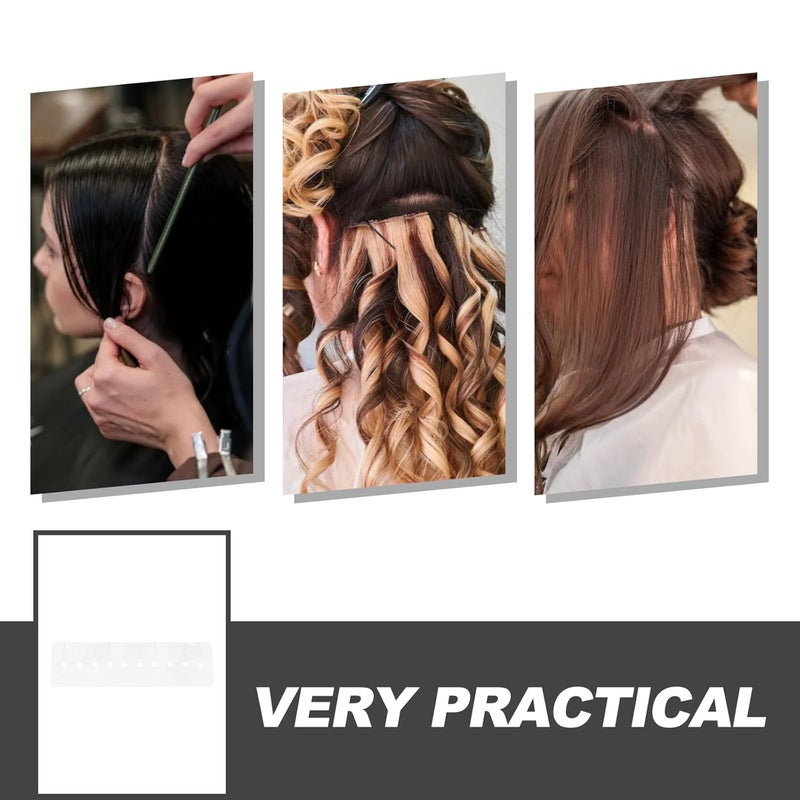 10pcs 14cm Hair Extension Protective Shields Heat Shield Guards Multi-hole Hair Extension Attachment Tool for Glue Protection - Image 3