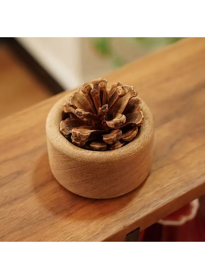 Wooden Pine Cone Diffuser Solid Perfume for Home Car Office Party Spa Aroma - Image 4