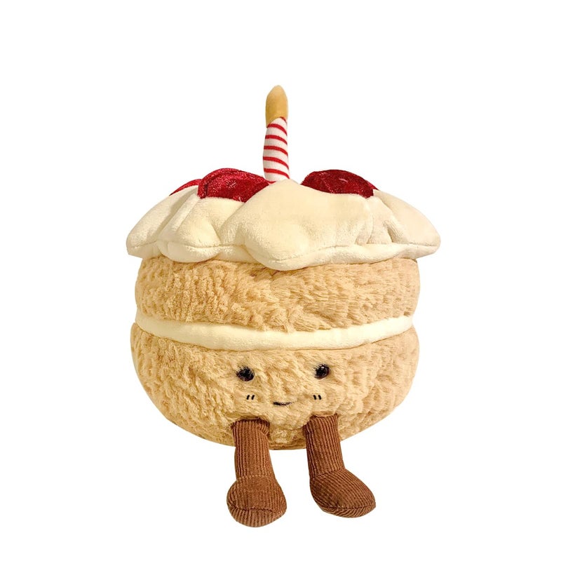 MUALML Birthday Cake Plush 79 Cute Birthday Stuffed Animal for Girls Funny Food Plushie Soft Cake Toy Gift for Kids - Image 2