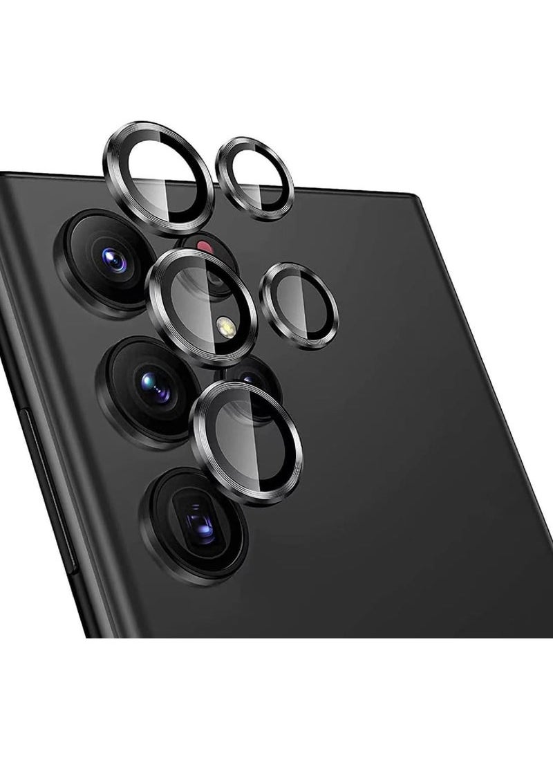 Captaintech 1 Pack Camera Lens Protectors for Galaxy S24 Ultra Scratch-Resistant Ultra-Thin Tempered Glass Camera Cover Screen Protector Metal Individual Ring Camera Lens Protector  - Image 1
