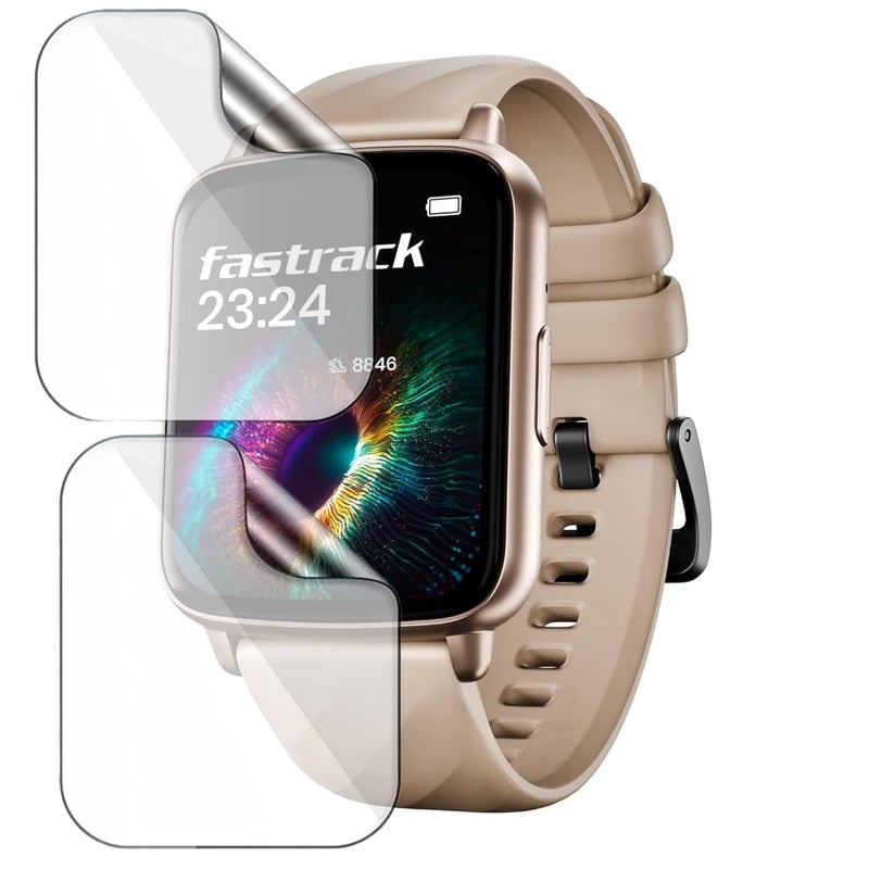 HELLOSCREEN 2-Pack | Screen Protector Guard for Fastrack Volt S1 | 1.83 inch | Smartwatch - Flexible & Ultrathin TPU Film, 9H Scratch Resistant, Bubble Free - Not Tempered Glass - Image 1