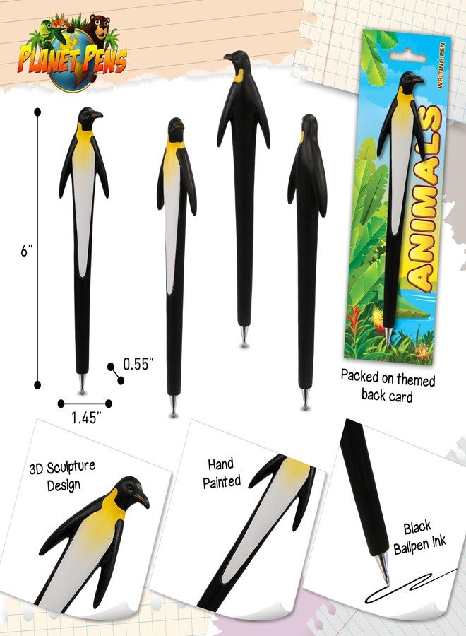 Planet Pens قلم بلانيت بينز للكتابة على شكل بطريق - قلم حبر جاف ثلاثي الأبعاد لطيف على شكل بطريق بري، مثالي للكتابة اليومية، والاستخدام في المدرسة، واللوازم المكتبية، وهدية مميزة للأطفال والكبار. - Image 3
