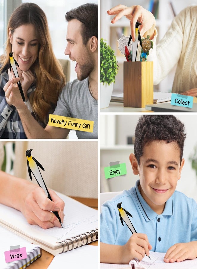 Planet Pens قلم بلانيت بينز للكتابة على شكل بطريق - قلم حبر جاف ثلاثي الأبعاد لطيف على شكل بطريق بري، مثالي للكتابة اليومية، والاستخدام في المدرسة، واللوازم المكتبية، وهدية مميزة للأطفال والكبار. - Image 4