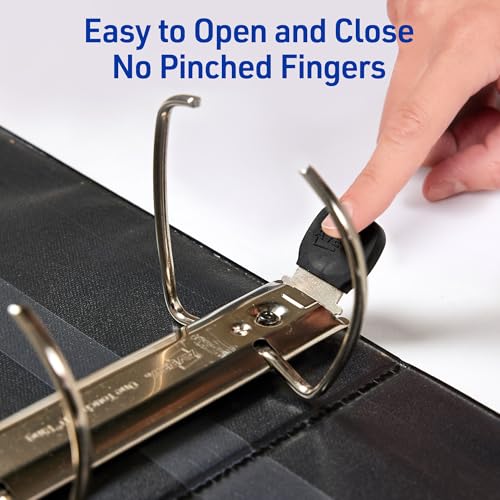 Avery Heavy-Duty 4 Inch Binders 3 Ring, View Binder, 4 Inch EZD Ring, Black, Sturdy (79604) - Image 3