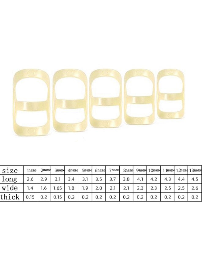 Generic - 5Pcs Joint Fixator Oval Finger Splints & Sleeves Kit 5 Graduated Trigger Finger Splint for Trigger/Arthritis/Straightening Finger Brace Support for Thumb/Middle/Ring/Index/Pinky (Size 3,4,5,6,7) - Image 1