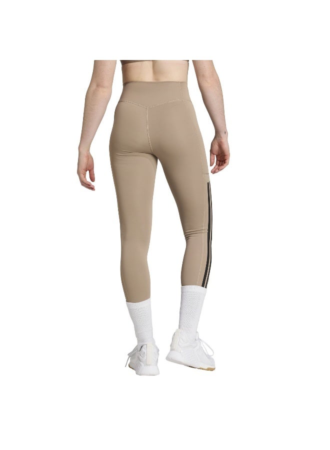 Adidas Adidas Opt 3S 1/1 Brown Tights (1/1) Tights For Women - Image 3