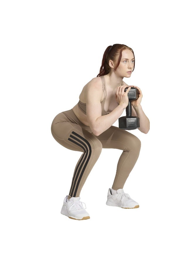 Adidas Adidas Opt 3S 1/1 Brown Tights (1/1) Tights For Women - Image 4